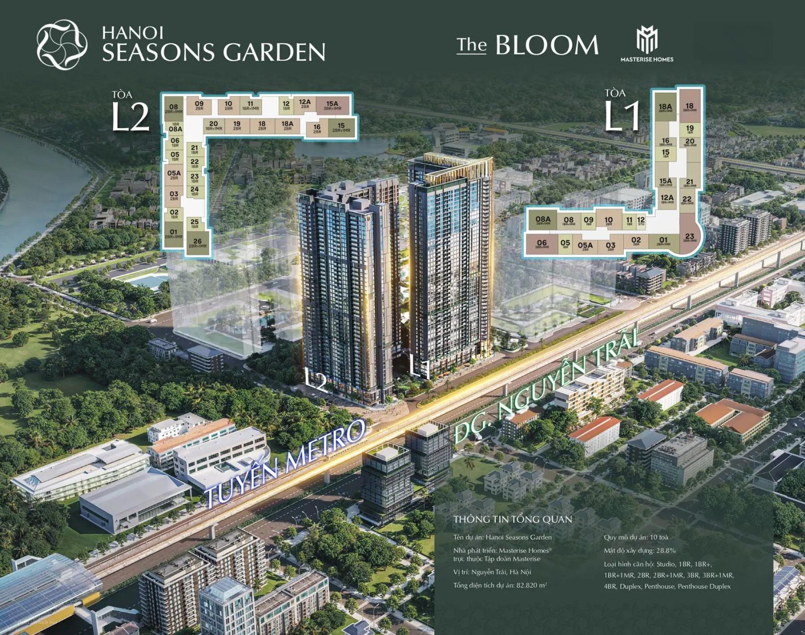 Hanoi Seasons Garden (The Bloom) - Sắp mở bán tại Mặt đường Nguyễn Trãi (nền đất Cao Xà Lá cũ), Quận Thanh Xuân, Hà Nội