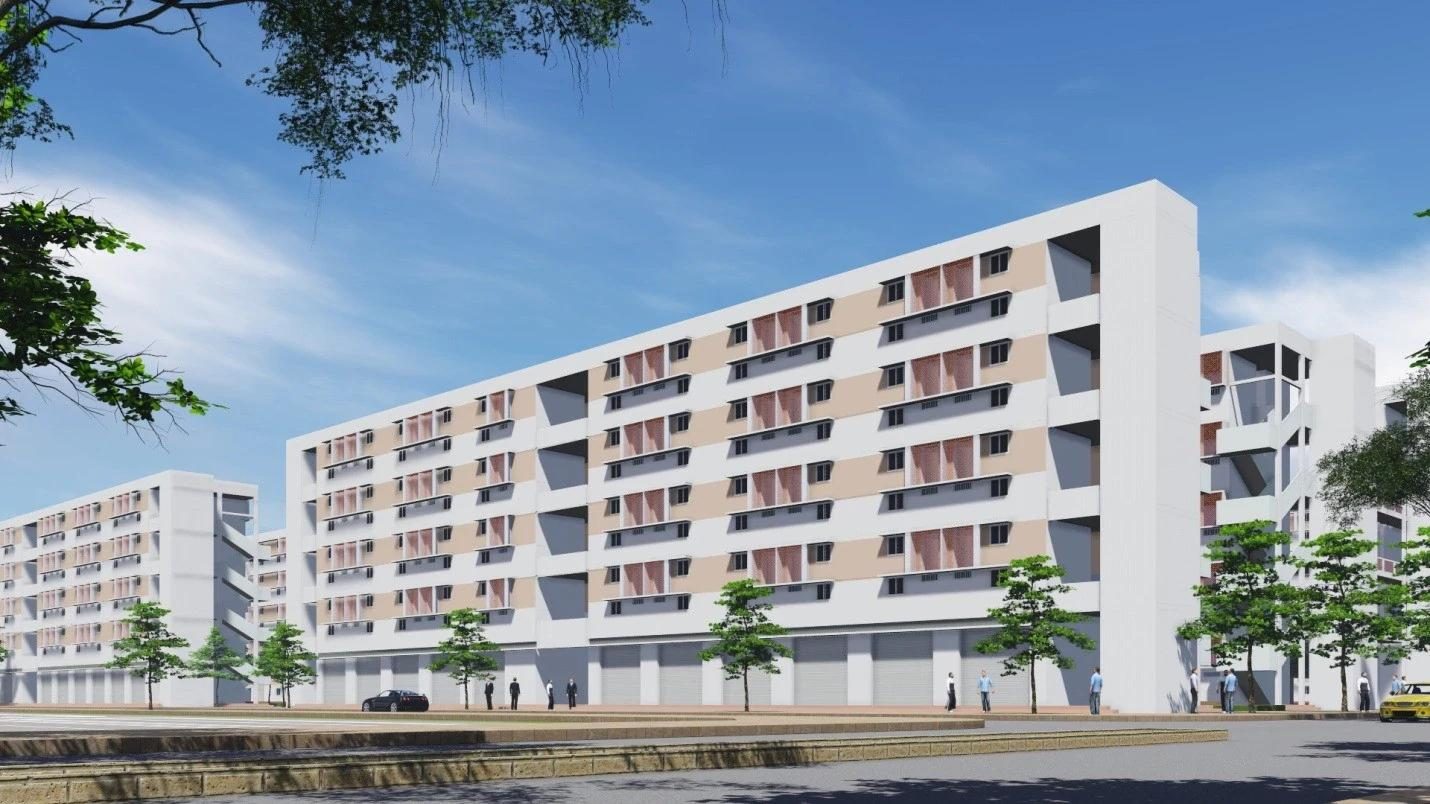 Nhà ở xã hội Khu 4 Định Hòa
