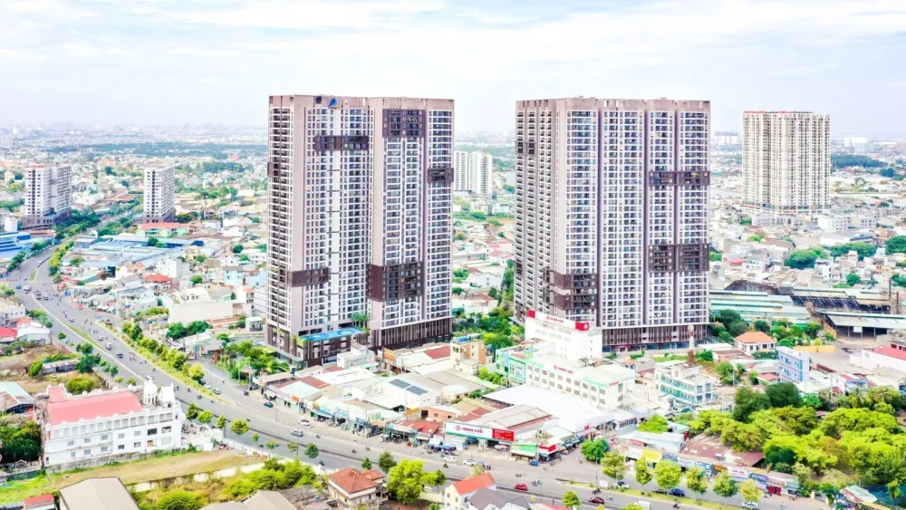 Phối cảnh dự án Opal Boulevard, 18 Kha Vạn Cân, P. An Bình, TX. Dĩ An, TP. Hồ Chí Minh.