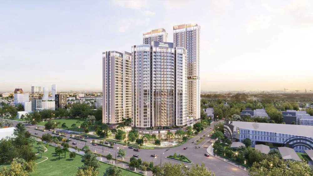 Phối cảnh dự án Green Tower Dĩ An, Ngã ba Quốc lộ 1K & đường GS1, Khu đô thị Green Square, Phường Đông Hòa, TP. Dĩ An, TP. Hồ Chí Minh