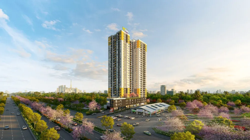 Phối cảnh dự án Bcons Asahi, Mặt tiền Quốc lộ 1K, TP. Dĩ An, TP. Hồ Chí Minh