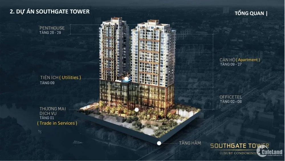 Phối cảnh dự án Southgate Tower, 86 Nguyễn Thị Thập, Phường Bình Thuận (Tân Hưng cũ), Quận 7, TP.HCM
