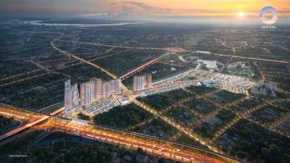 Phối cảnh dự án The One World, Mặt tiền Đại lộ Bình Dương (QL13) và Nguyễn Thị Minh Khai, Phường Thuận Giao, TP. Hồ Chí Minh (trước sáp nhập: TP. Thuận An, Bình Dương)
