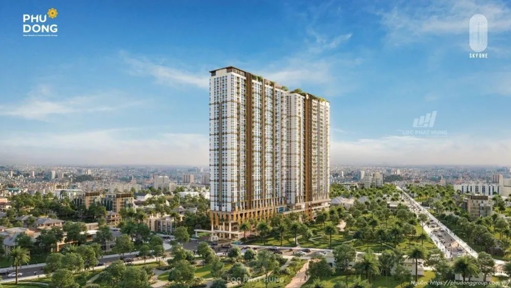 Phối cảnh dự án Phú Đông SkyOne, Mặt tiền đường DT743C, Phường Tân Đông Hiệp, TP. Hồ Chí Minh (trước sáp nhập: TP. Dĩ An, Bình Dương)