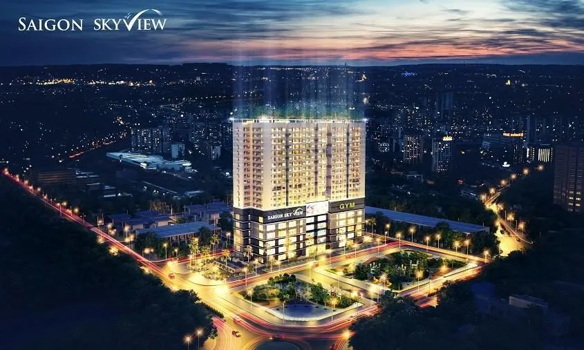 Phối cảnh dự án Saigon Skyview, Ngã ba Tạ Quang Bửu - Quốc lộ 50, Phường 6, Quận 8, TP.HCM