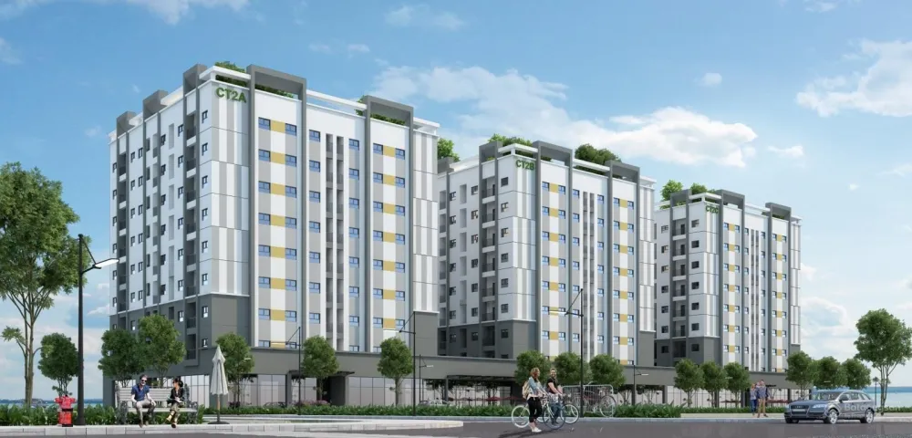 Phối cảnh dự án Khu nhà ở đô thị Kim Hoa, Xã Kim Hoa (nay có thể thuộc xã Tiến Thắng sau sáp nhập), huyện Mê Linh, Hà Nội