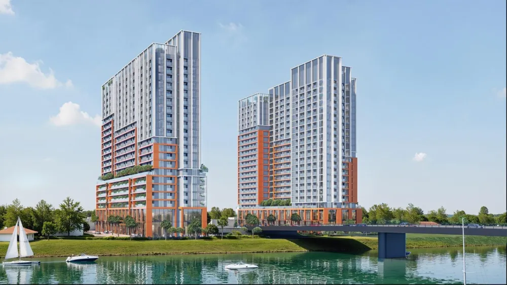 Phối cảnh dự án Sun Spana Tower, Đường Nguyễn Phước Lan, khu đô thị Nam Hòa Xuân, phường Hòa Xuân/Hòa Quý (giáp ranh Cẩm Lệ/Ngũ Hành Sơn), Đà Nẵng - ven sông Cẩm Lệ, gần cầu Hòa Xuân