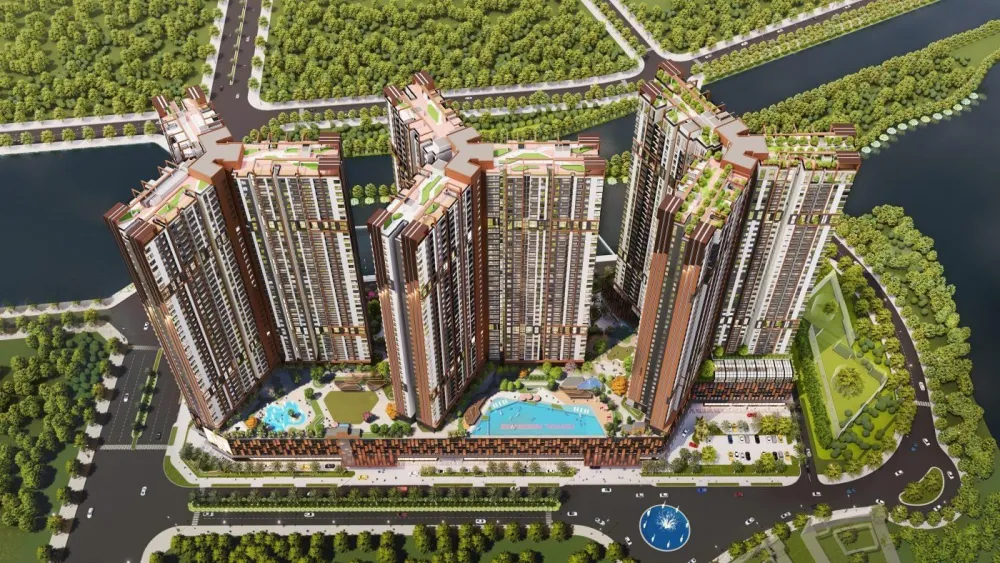 Phối cảnh dự án Central Residence, Khu đô thị Gamuda City (Gamuda Gardens), Đường Pháp Vân, Phường Yên Sở, Quận Hoàng Mai, Hà Nội