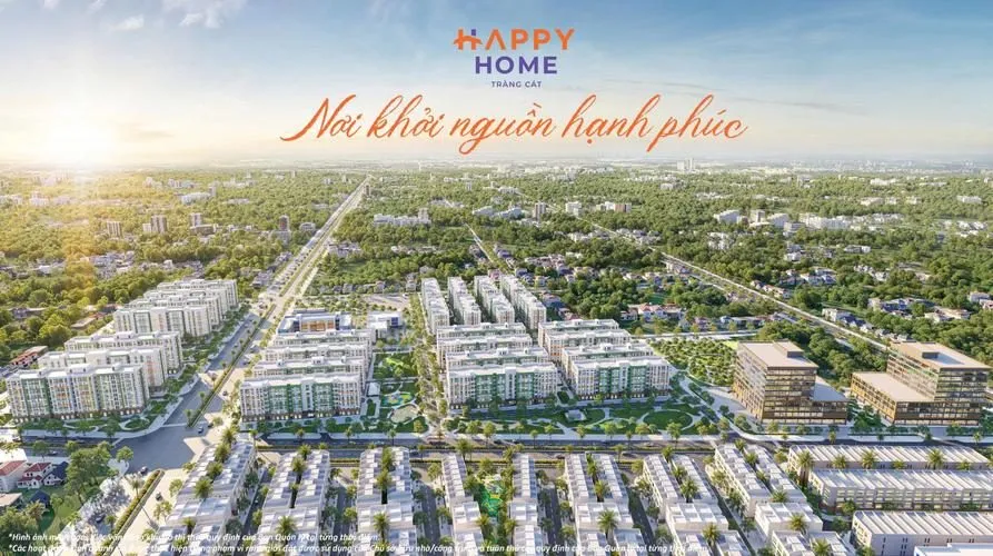 Phối cảnh dự án Nhà ở xã hội Happy Home Tràng Cát - Giai đoạn 1, Phường Tràng Cát, Quận Hải An, Hải Phòng (Khu kinh tế Đình Vũ - Cát Hải)