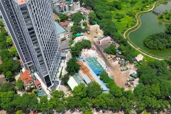 Phối cảnh dự án Trinity Tower, Hồ Mễ Trì, Phường Nhân Chính, Quận Thanh Xuân, Hà Nội