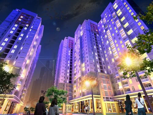 Phối cảnh dự án Khu căn hộ Tân Mai, Quốc lộ 1A, P. Tân Tạo, Bình Tân, TP. Hồ Chí Minh