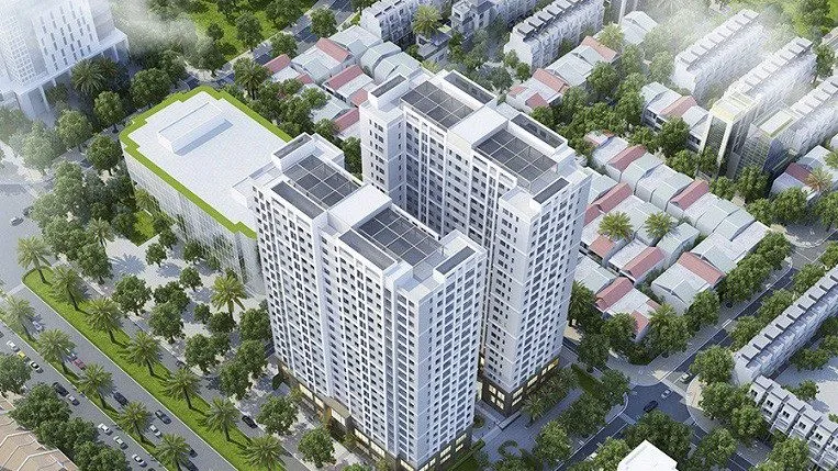 Phối cảnh dự án Nhà ở xã hội @Home, Ô đất C11-ODK4, đường Tam Trinh, phường Yên Sở, Hoàng Mai, Hà Nội