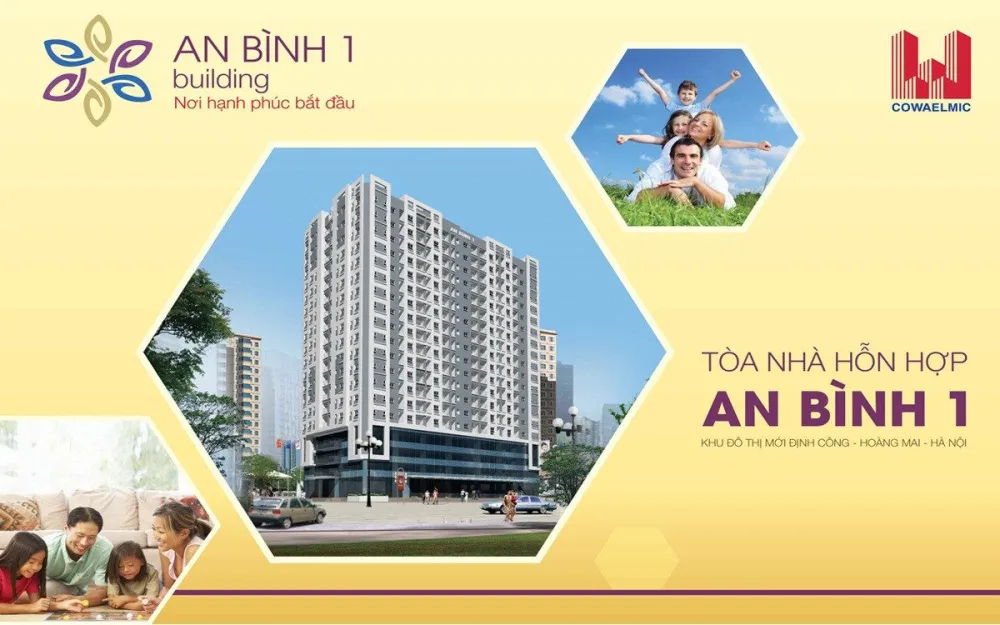 Phối cảnh dự án An Bình 1, Lô A-CN2 Khu đô thị mới Định Công, phường Định Công, quận Hoàng Mai, Hà Nội