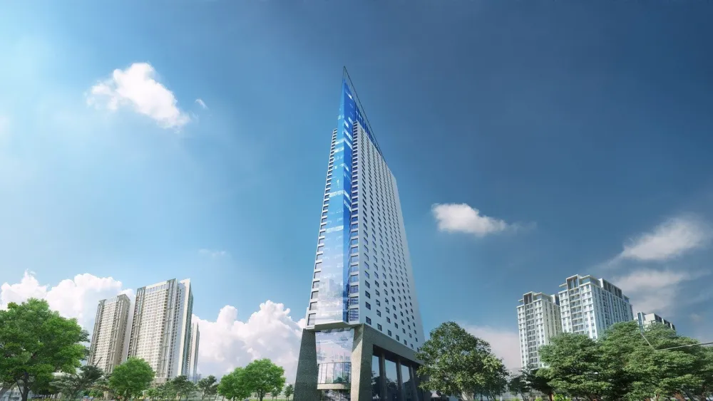 Phối cảnh dự án Tháp doanh nhân Tower, Số 1 Đường Thanh Bình, Yết Kiêu, Hà Đông, Hà Nội