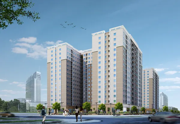 Phối cảnh dự án Ecohome 2, Đường Tân Xuân, Phường Đông Ngạc, Bắc Từ Liêm, Hà Nội