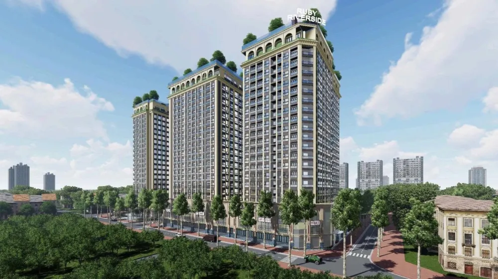 Phối cảnh dự án Ruby Riverside, Phố Mai Phúc, Phường Phúc Đồng, Quận Long Biên, Hà Nội