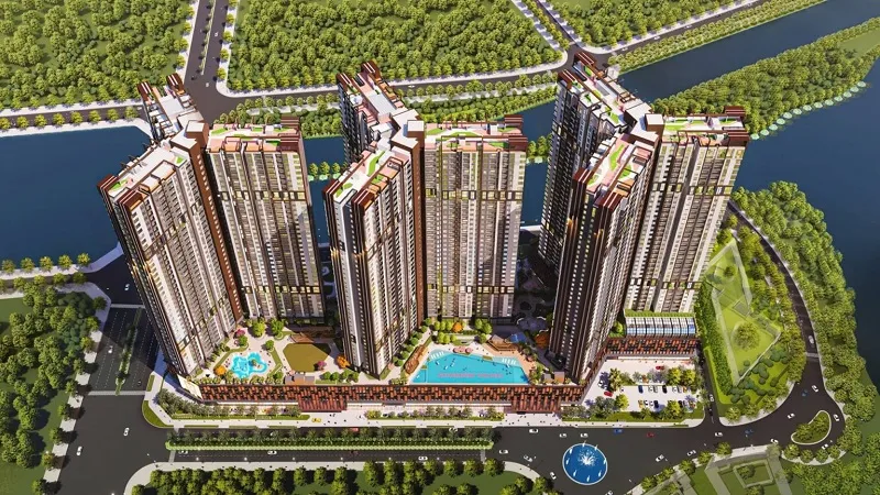 Phối cảnh dự án Gamuda Central Park, Đường Pháp Vân, Phường Yên Sở, Hoàng Mai, Hà Nội