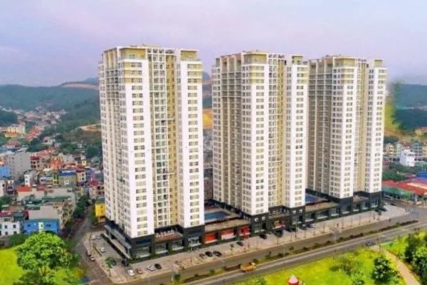 Phối cảnh dự án New Life Tower, KĐT mới Cái Dăm, P. Bãi Cháy, Hạ Long, Quảng Ninh