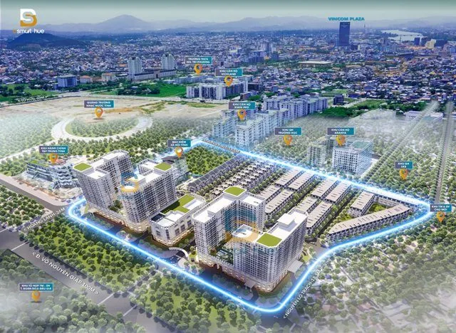 Phối cảnh dự án Phú Xuân City, Đường Võ Nguyên Giáp, phường Xuân Phú, TP Huế