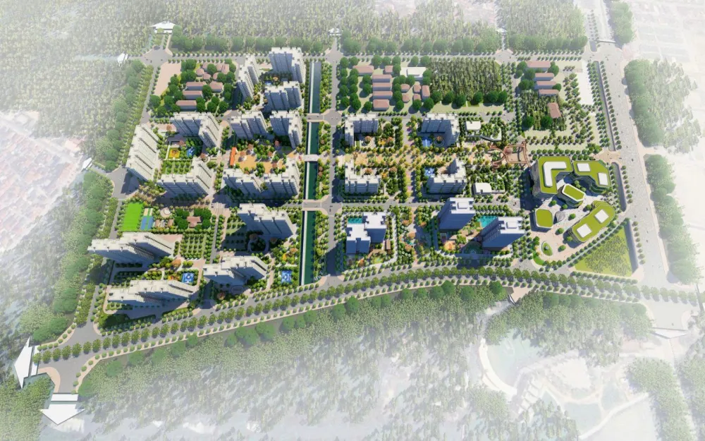 Phối cảnh dự án NOXH Tiên Dương 1, Xã Phúc Thịnh (Tiên Dương cũ), Đông Anh