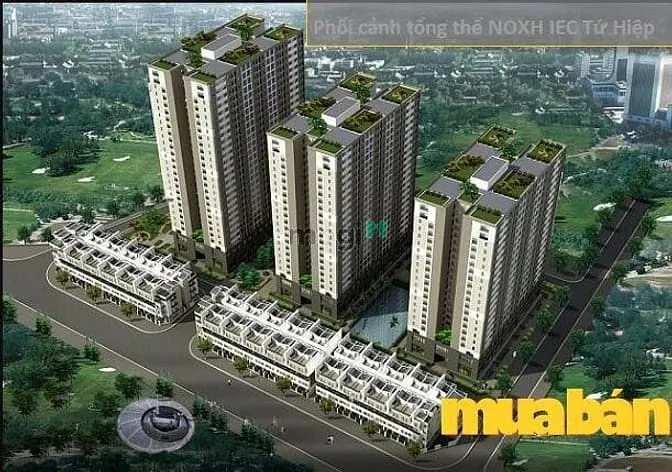 Phối cảnh dự án NOXH IEC Thanh Trì, Xã Tứ Hiệp, Thanh Trì